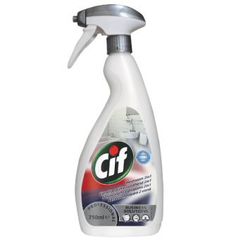 Preparat CIF Washroom 2 in1 0,75 l - skoncentrowany preparat do usuwania zabrudzeń z powierzchni łazienkowych