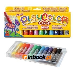 Farby w sztyfcie Playcolor one pudełko 12 kolorów 