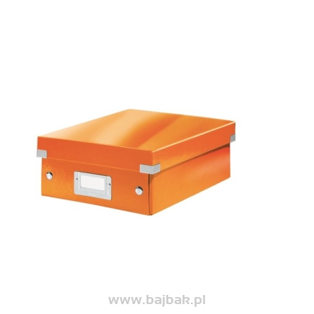 Pudełko z przegródkami Leitz Click & Store, małe pomarańczowe