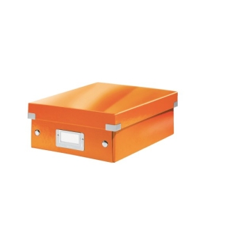 Pudełko z przegródkami Leitz Click & Store, małe pomarańczowe