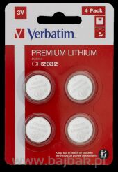 Baterie VERBATIM LITHIUM CR2032 3V BLISTER 4 szt. 49533