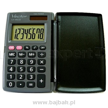Kalkulator VECTOR CH-862 kieszonkowy 8 pozycyjny