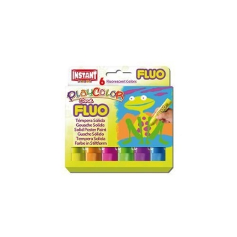 Farby w sztyfcie Playcolor fluo one 6 kolorów 