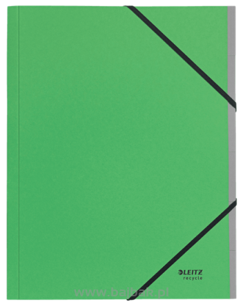 Teczka segregująca z gumką Leitz Recycle, z kartonu, neutralna pod względem emisji CO2 A4 , 6 przekładek zielona 39140055