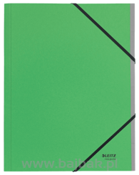 Teczka segregująca z gumką Leitz Recycle, z kartonu, neutralna pod względem emisji CO2 A4 , 6 przekładek zielona 39140055