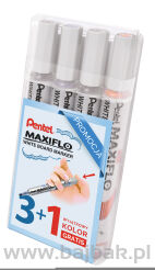 Marker suchościeralny  MAXIFLO (4) MWL5S-WA4AACEPL PENTEL w etui