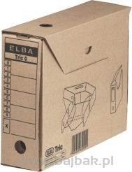 Karton archiwizacyjny TRIC 0 na zawartość segregatora szerokość 9,5CM brązowy ELBA 
