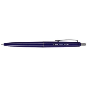 Długopis automatyczny ASYSTENT niebieski 0,7 mm TOMA