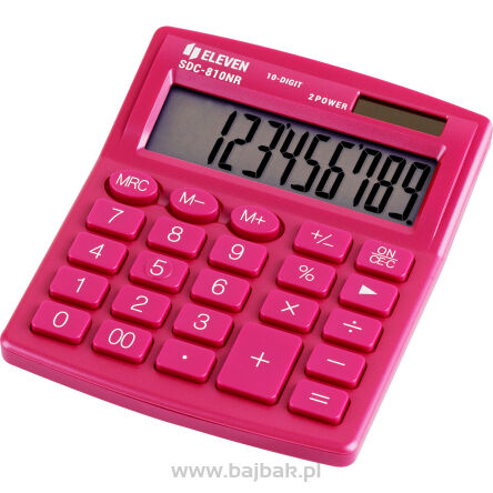 Eleven kalkulator biurowy SDC810NRPKE  różowy