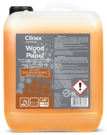 Płyn do mycia drewnianych podłóg i paneli CLINEX Wood&Panel 5L 