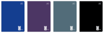 Zeszyt A4 80 kartek kratka ONE COLOR Interdruk ZEA480#ONE  mix kolorów