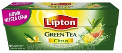 Herbata LIPTON GREEN CITRUS 25szt 
