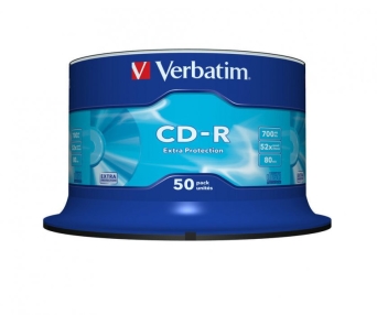 Płyta VERBATIM CD-R cake box 50 700MB 52x Extra Protection 