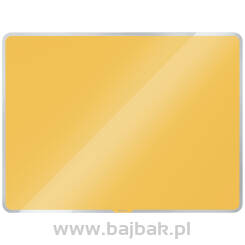 Szklana tablica magnetyczna Leitz Cosy 60x40cm, żółta