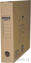 Karton archiwizacyjny TRIC 10 na zawartość segregatora szerokość 5,5 cm brązowy ELBA