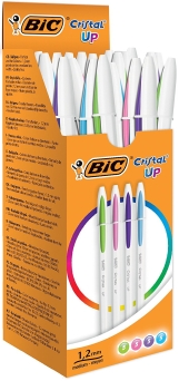 Długopis CRISTAL UP mix kolorów opakowanie 20 sztuk BIC