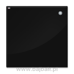 Tablica szklana magnetyczna 80x60 cm czarna 2x3