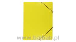 Teczka A4 z gumką-szeroka kolor żółty PP TG-02-04 BIURFOL 