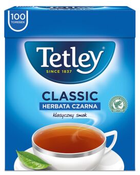 Herbata TETLEY INTENSIVE EARL GREY czarna 100 saszetek z zawieszką