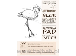 Szkicownik jasny papier A4 100 ark 80g/m2 LENIAR