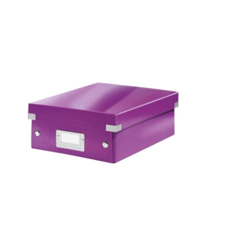 Pudełko z przegródkami Leitz Click & Store, duże fioletowe