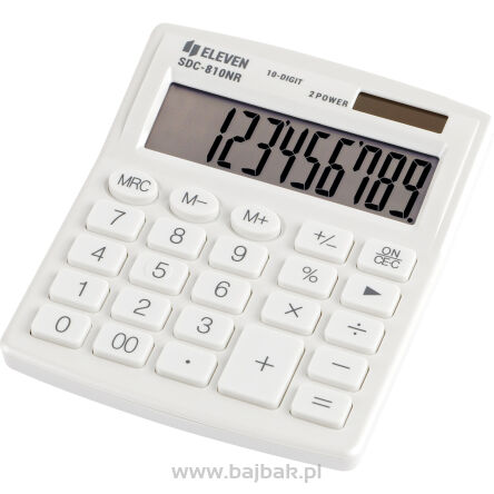Eleven kalkulator biurowy SDC810NRWHE biały