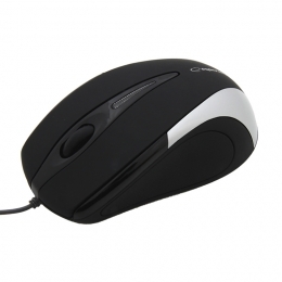 Mysz Esperanza SIRIUS 3D optyczna przewodowa USB czarno srebna