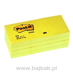 Notes samop. 38*51(3 szt.)żółty 653POST-IT 3M