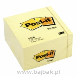 Bloczek samoprzylepny,100*100, XL (200 kartek) żółty, POST-IT 3M