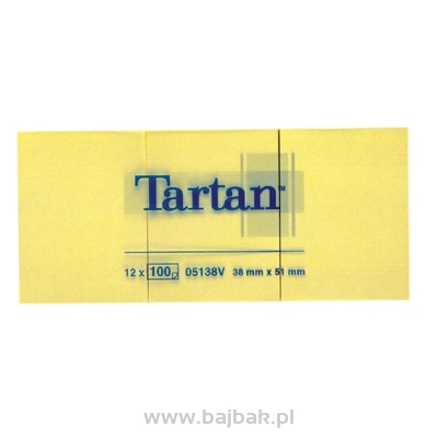 Bloczek TARTAN 38x51 (12) 3M