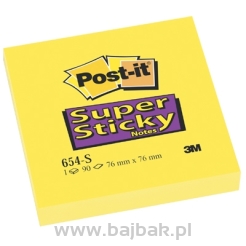 Bloczek S.STICKY 76*76 żółty  POST-IT 3M