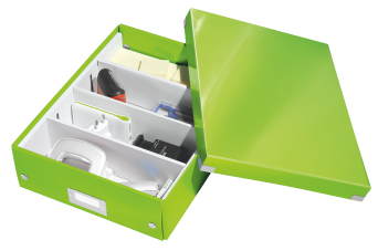 Pudełko z przegródkami Leitz Click & Store, duże zielone