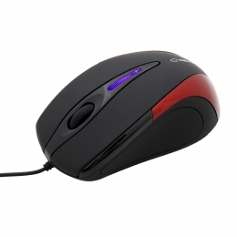 Mysz Esperanza SIRIUS 3D optyczna przewodowa USB czarno czerwona 
