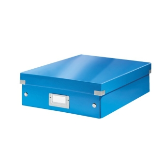 Pudełko z przegródkami Leitz Click & Store, duże niebieskie