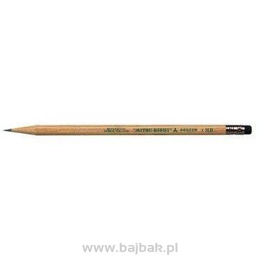 Ołówek z drewna cedrowego ekologiczny z gumką (12szt) Uni 9852 UNI 