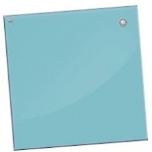 Tablica szklana magnetyczna 80x60 cm niebieska 2x3