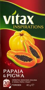 Herbata VITAX INSPIRATIONS Papaja & Pigwa 20 torebek*2g