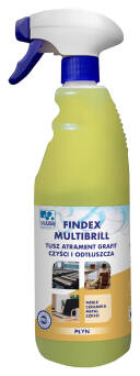 Preparat Professional Findex Multibrill Spray do czyszczenia i odtłuszczania powierzchni twardych, VIJUSA 750ml, 