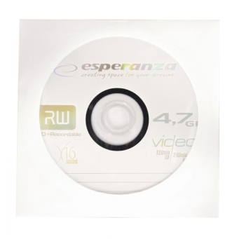 Płyta DVD+R ESPERANZA 4,7GB X16 - KOPERTA 