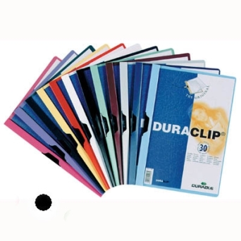 Skoroszyt zaciskowy Duraclip Original Durable do 30 kartek czarny