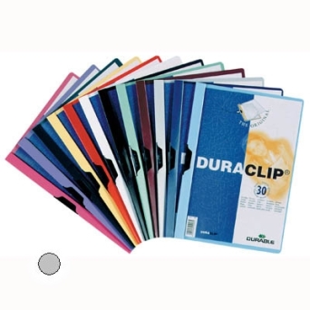 Skoroszyt zaciskowy Duraclip Original Durable do 30 kartek szary