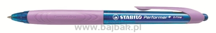 Długopis STABILO Performer+ 0,35 mm, niebieski/fioletowy