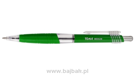 Długopis MEDIUM TO-038 zielony TOMA 