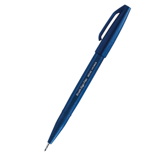 Pisak pędzelkowy do kaligrafii niebiesko-czarny SES15C-CAX PENTEL