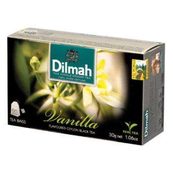 Herbata aromatyzowa Dilmah wanilia 20 torebek z zawieszką
