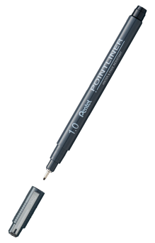Cienkopis kalibrowany POINTLINER czarny 1 mm S20P-10A PENTEL