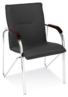 Krzesło SAMBA Chrome czarne, drewno wenge NowyStyl