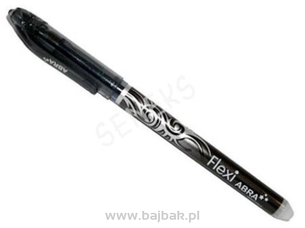 Długopis ścieralny FLEXI Abra czarny (wkład niebieski)