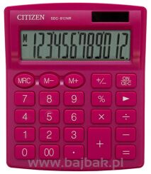 Kalkulator biurowy CITIZEN SDC-812NRPKE różowy