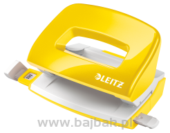 Dziurkacz Mini LEITZ WOW metalowy LEITZ, żółty 50601016 
